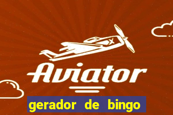 gerador de bingo cha de bebe